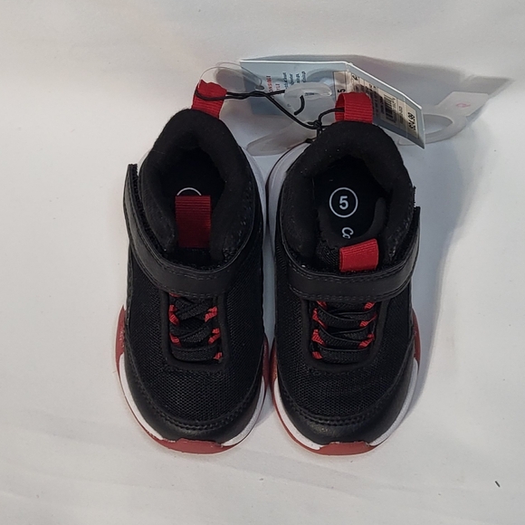 Cat & Jack Toddler Boys NWT Black Jordie Basketball High Top Sneakers Size 5T - Picture 9 of 12